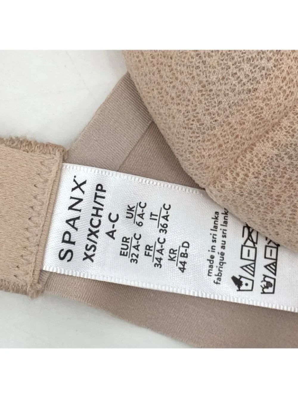 NWT Spanx SheerFlex Fit to You Demi Bra Size XS, Cup A/B/C in Champagne Beige